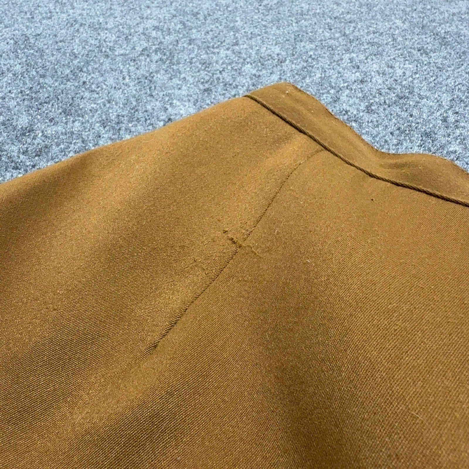 Vintage Ascot Skirt Womens 38 Brown Polyester Viscose Wrap Front Midi Classic
