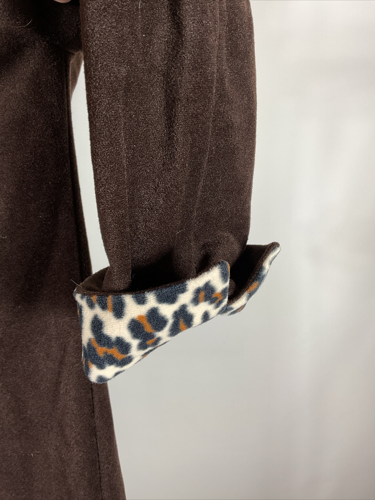 VTG 60s VANITY FAIR Leopard animal print leopard HOSTESS House Coat ROBE sz M