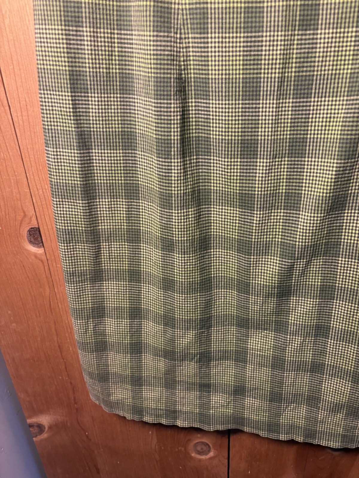 VTG Plaid dress Venezia Green Summer Dress Sz 16 Stretch Y2K Lightweight 38/38