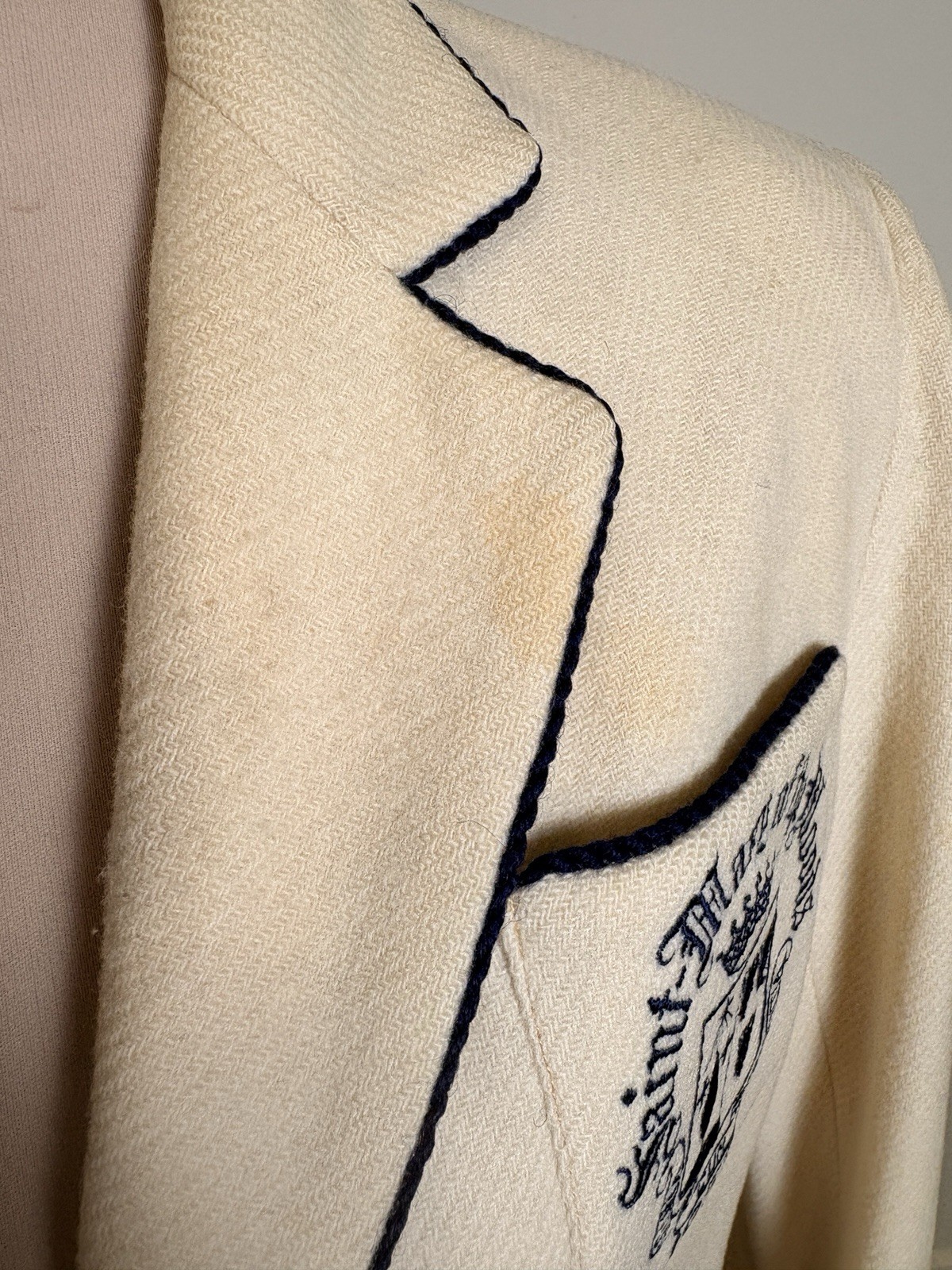 1957 Saint Mary Of The Woods Wool Jacket School Blazer Rare Vintage As Is