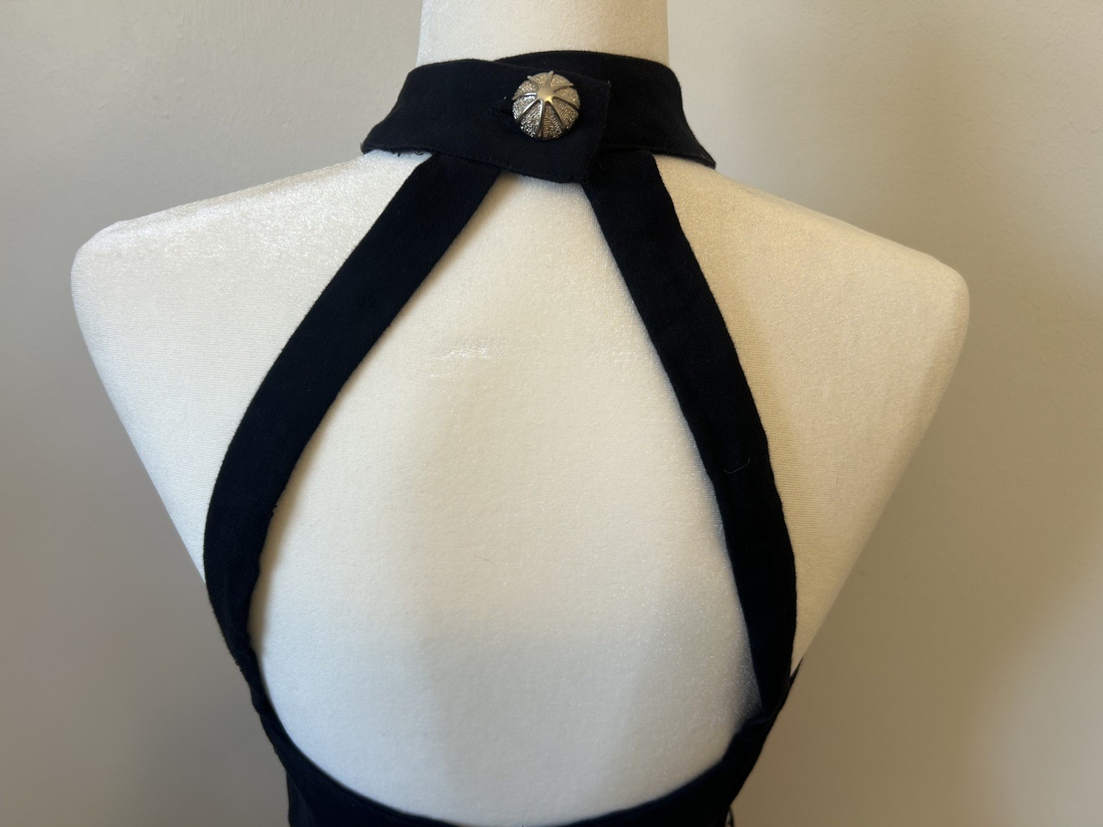 Vintage 80s/90s Private Club Studded Embellished Bustier Halter Bodycon Dress