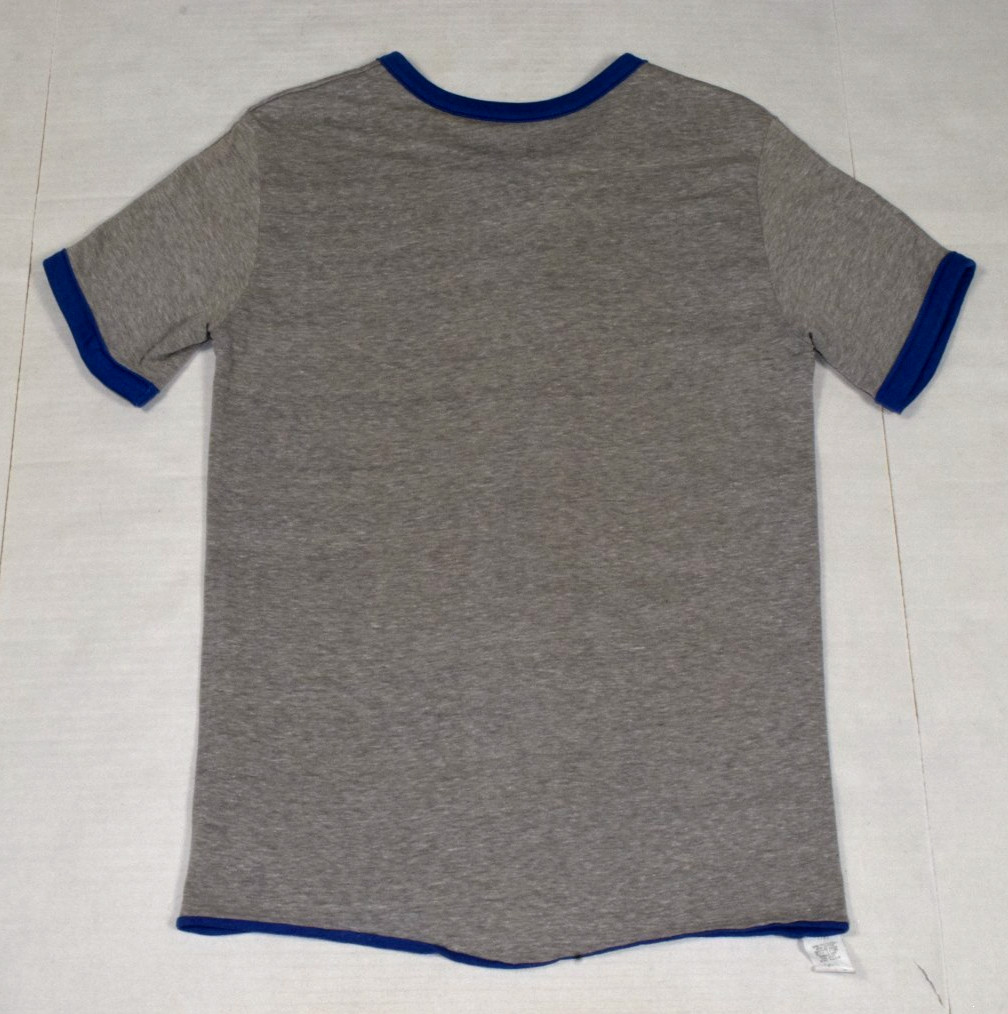 Vintage Jordache Reversible T-Shirt Ringer Size S 70s Blue Gray Horsehead Logo