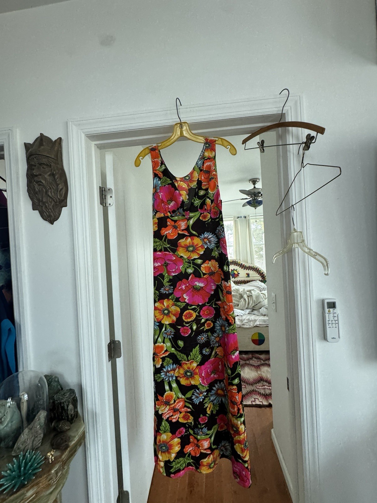 Vintage Mistee Floral Maxi Dress With Matching Jacket Long Awesome Size Small