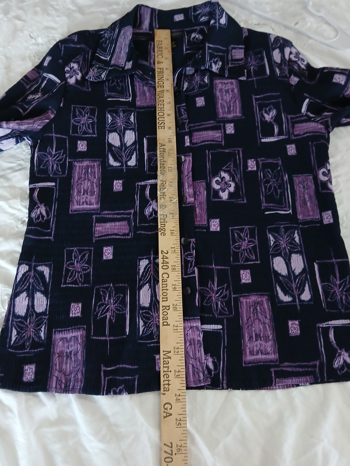 80’s Vintage Milano Funky Ribbed Stretchy Long Sleeve Button Blouse (A3)