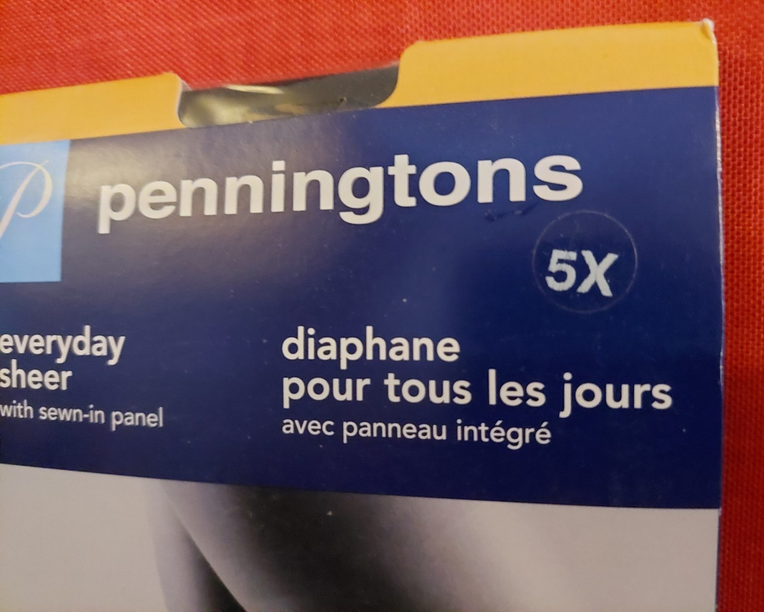 Vintage Pantyhose Penningtons Queen Size 5X Color Black BFRIP2