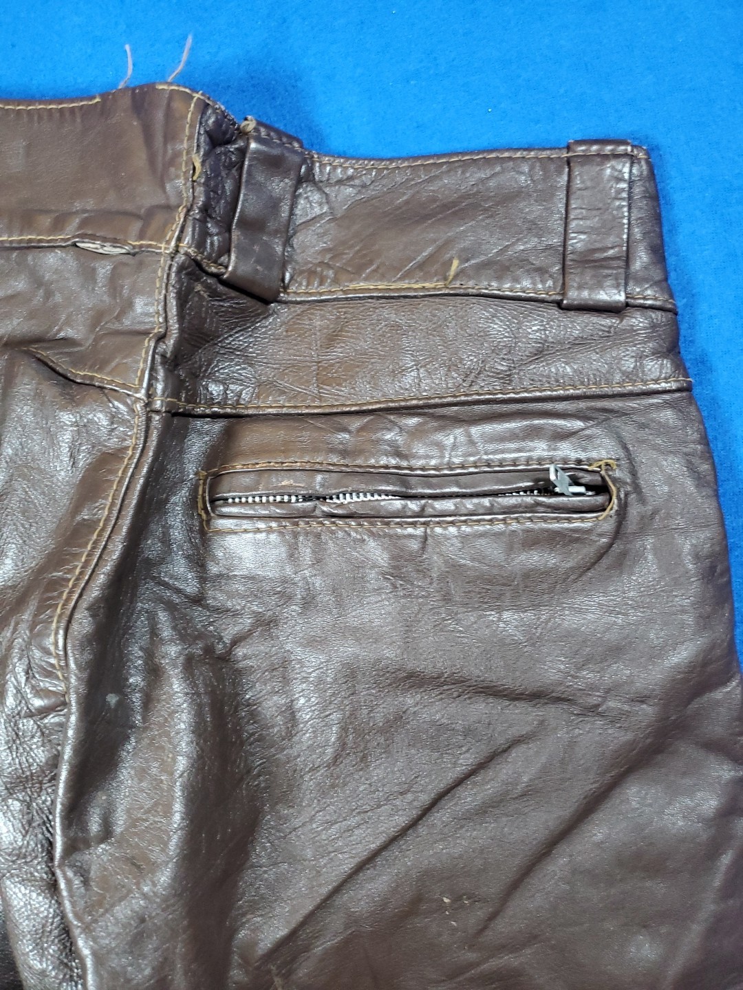 Vintage Brooks Leather Sportswear Pants Size 28 Biker Riding Racing Made USA