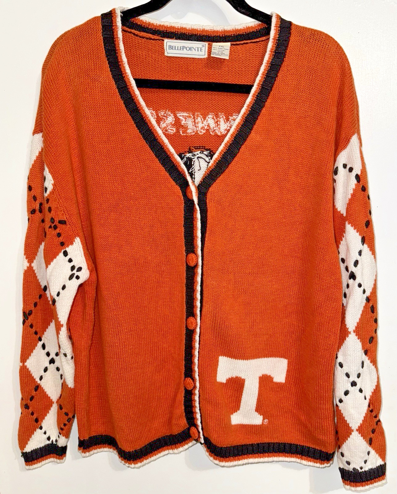 Vintage Vols BellePointe University Of Tennessee Orange Game day Cardigan XXL