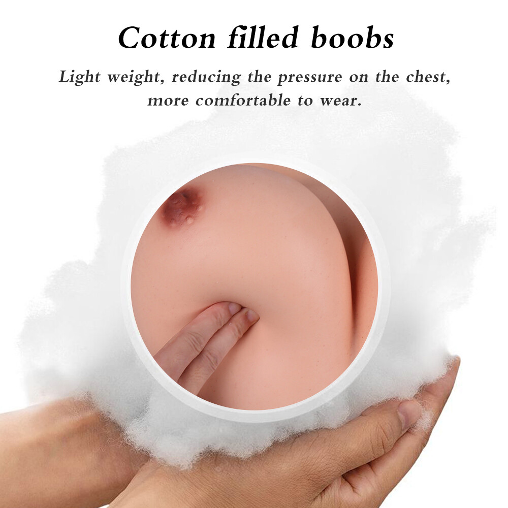 No-oil Silicone Breast Forms Crossdresser Breast Enhancer Fake Boobs B-G Cup