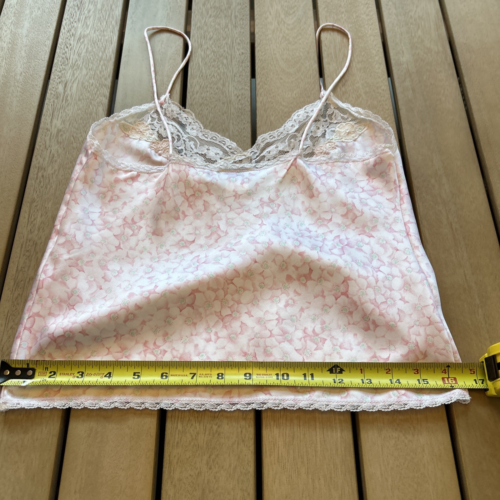 Vintage 1980s Pink Sara Beth Lingerie Set – Satin Cami & Shorts – NOS Never Worn