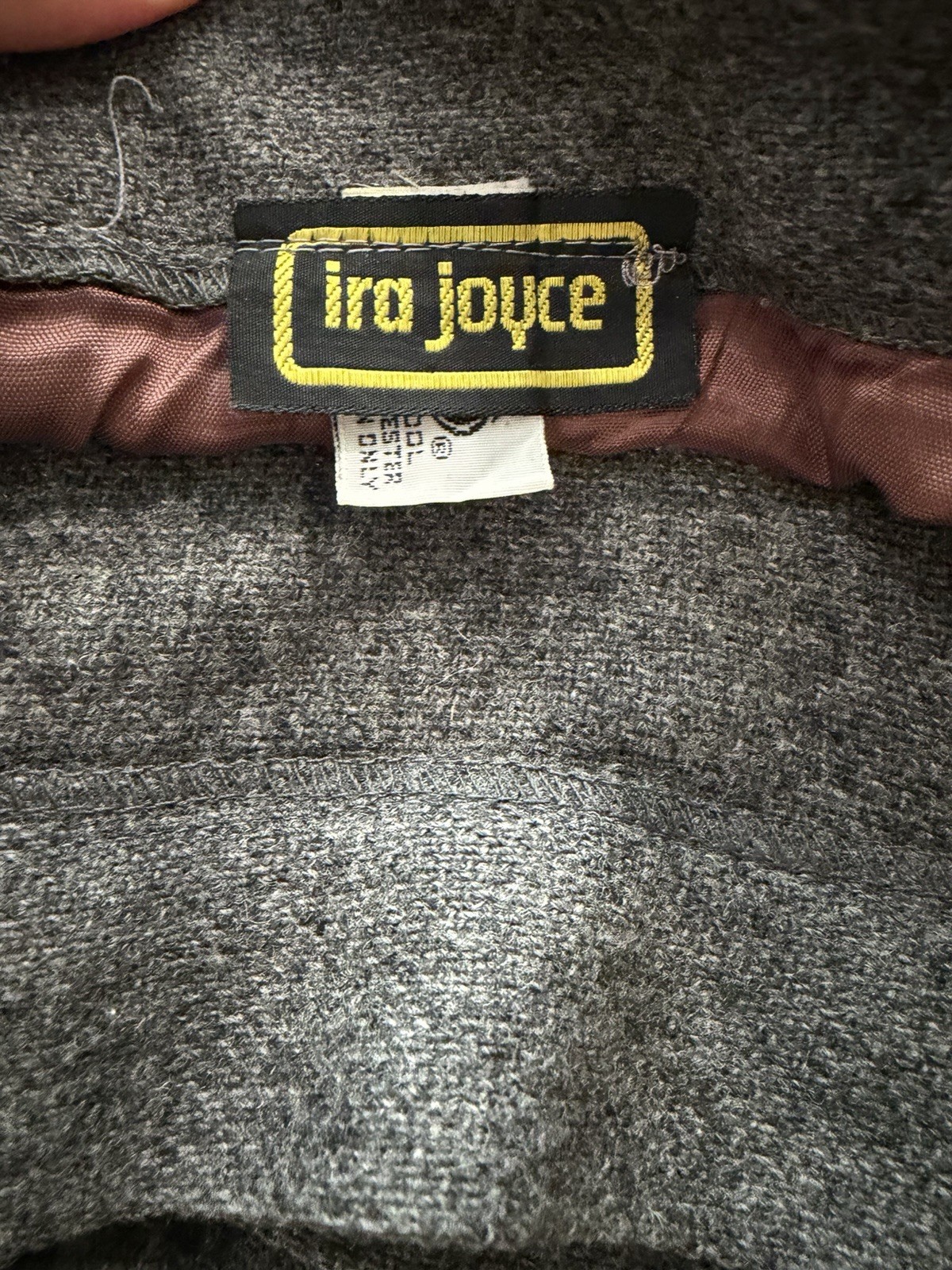 Vintage 70s 80s Ira Joyce Gray Wool Blend Skirt 70% Wool 30% Polyester Vintage