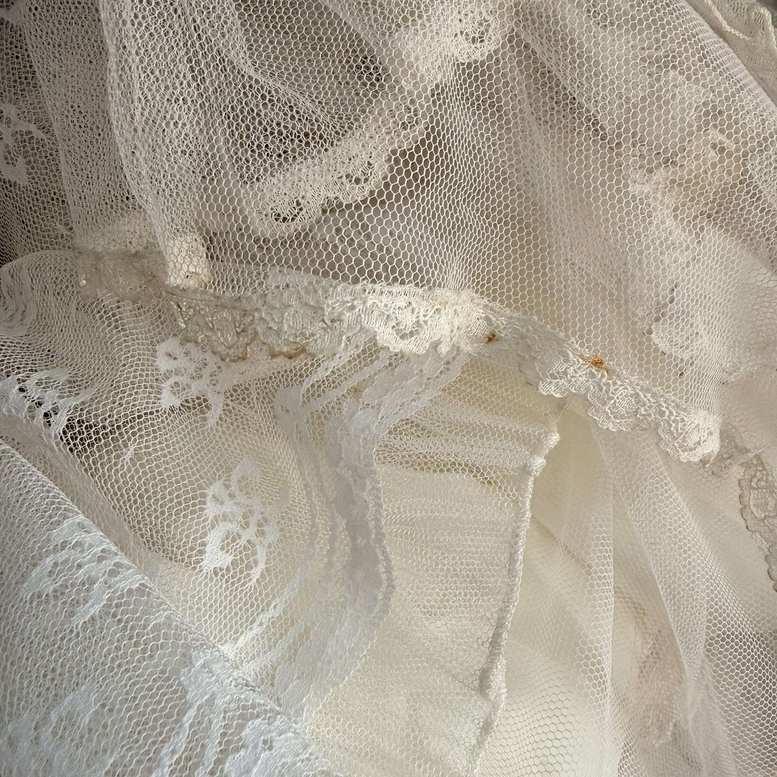 Vtg 80s Gunne Sax Romantic Renaissance Bridal Collection Prairie Lace Sz 9