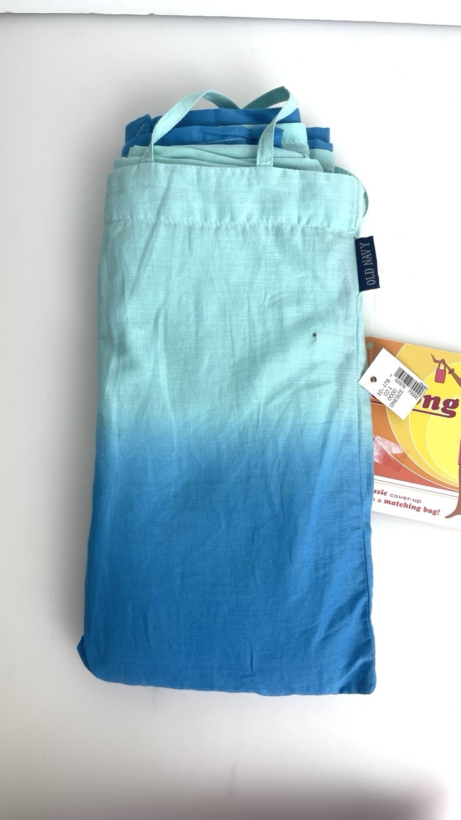 RARE 90s Y2K OLD NAVY 100% Cotton Classic Sarong Beach Cover Up w Matching Bag