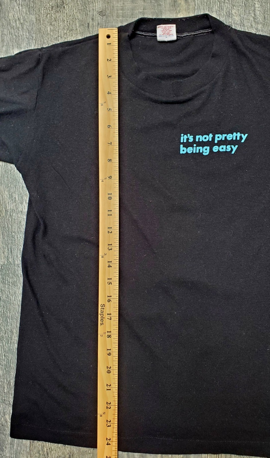 Vintage RARE 80s It’s Not Pretty Being Easy’ Single-Stitch T-Shirt~Adult Humor~M