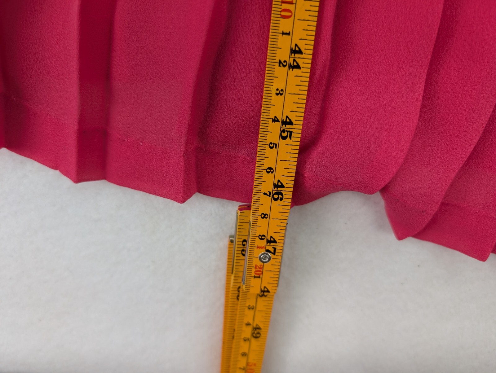 Vintage Women’s Dress Amy Deb Pink Midi Size M/L 3/4 Sleeve Pleated