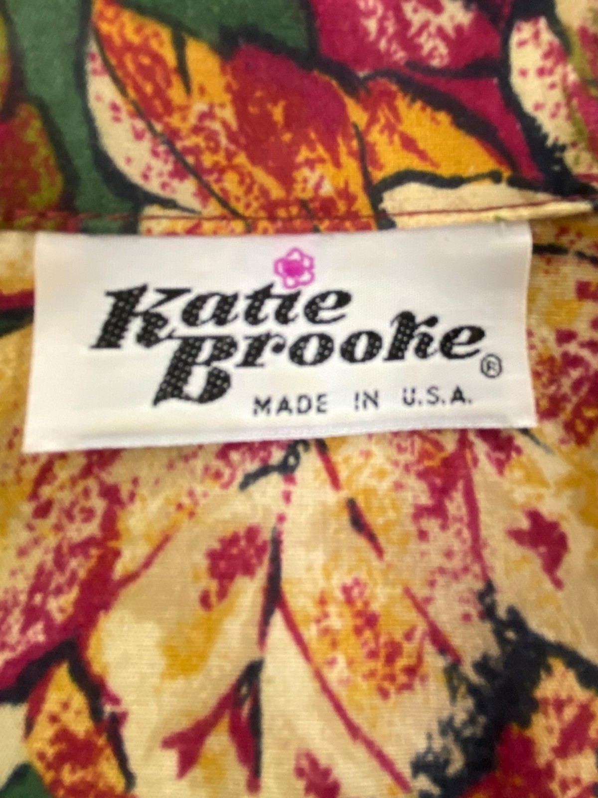 Katie Brooke Womens Blazer Size 18 Autumn Leaf Floral Print Lightweight USA