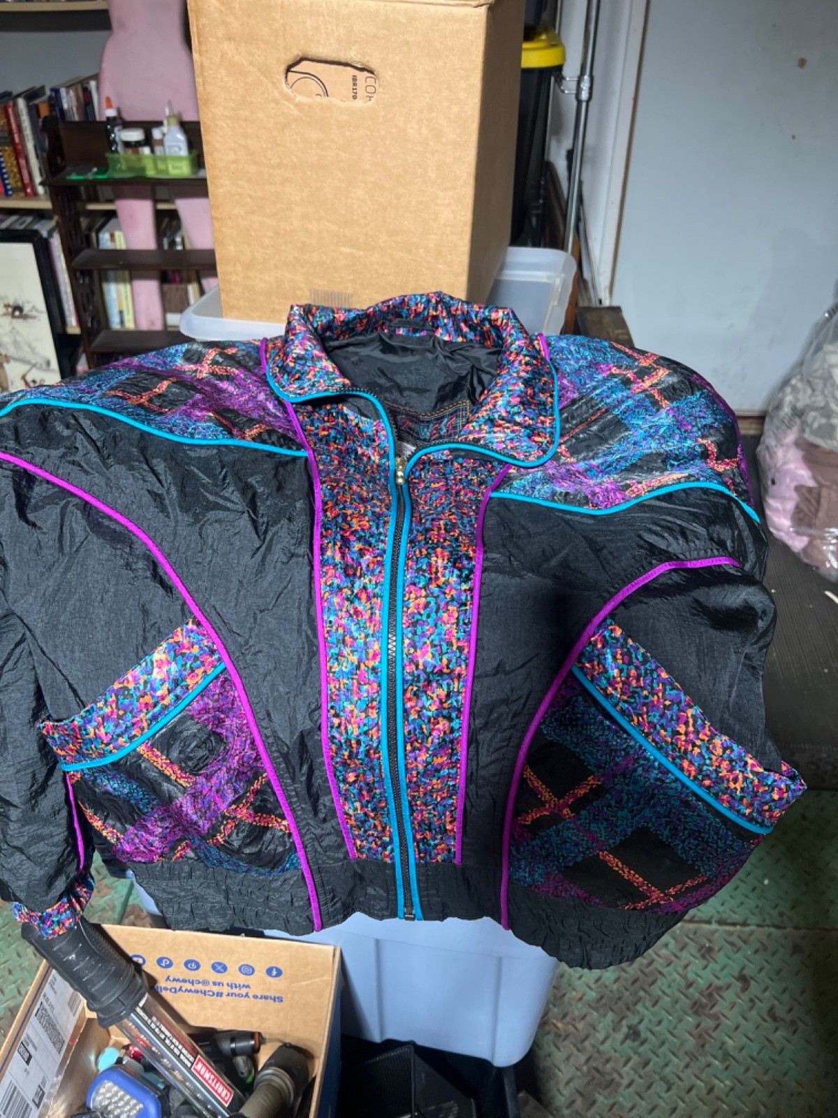 East West Vintage Track Suit Jacket Size M