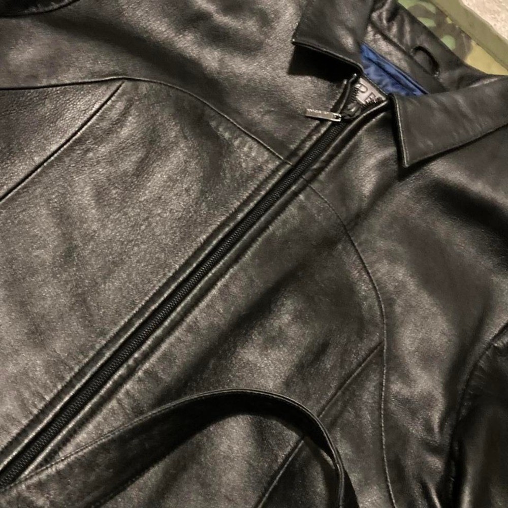 Wilson’s leather pelle studio belted leather jacket vtg thinsulate M/20