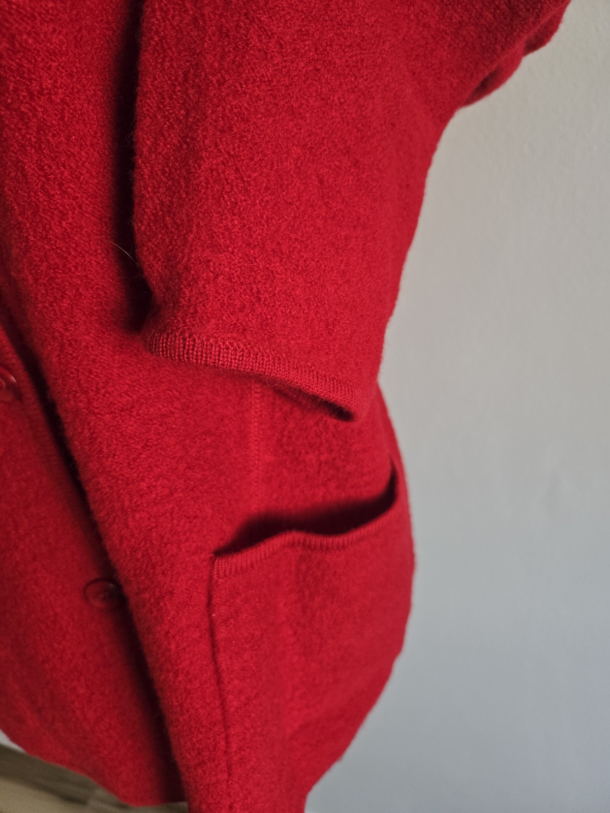 Windridge Cheryl Nash Jacket/Cardigan/red/sizeXL/Women/Marino Wool/Vintage/80s.