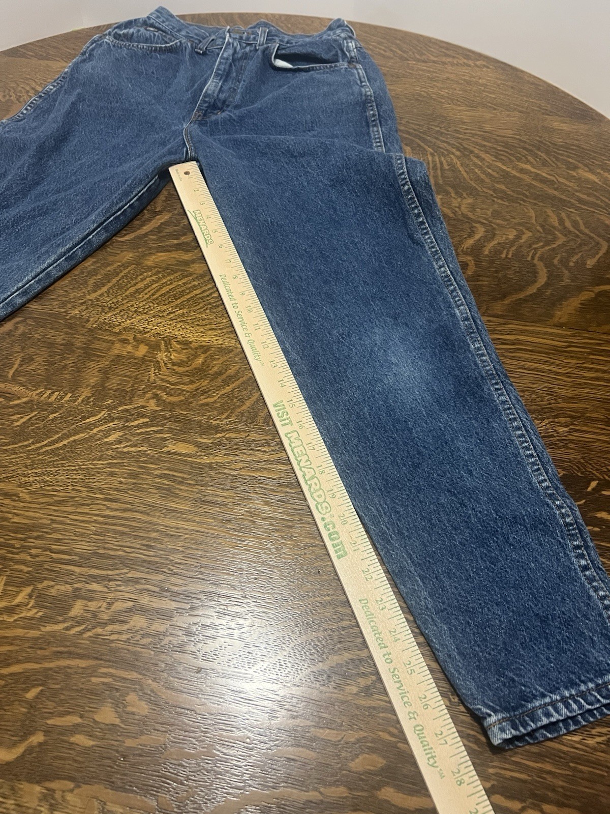 Vintage Chic Jeans Womens 12 High Rise Tapered USA Made 80s YKK Mom Fit Denim