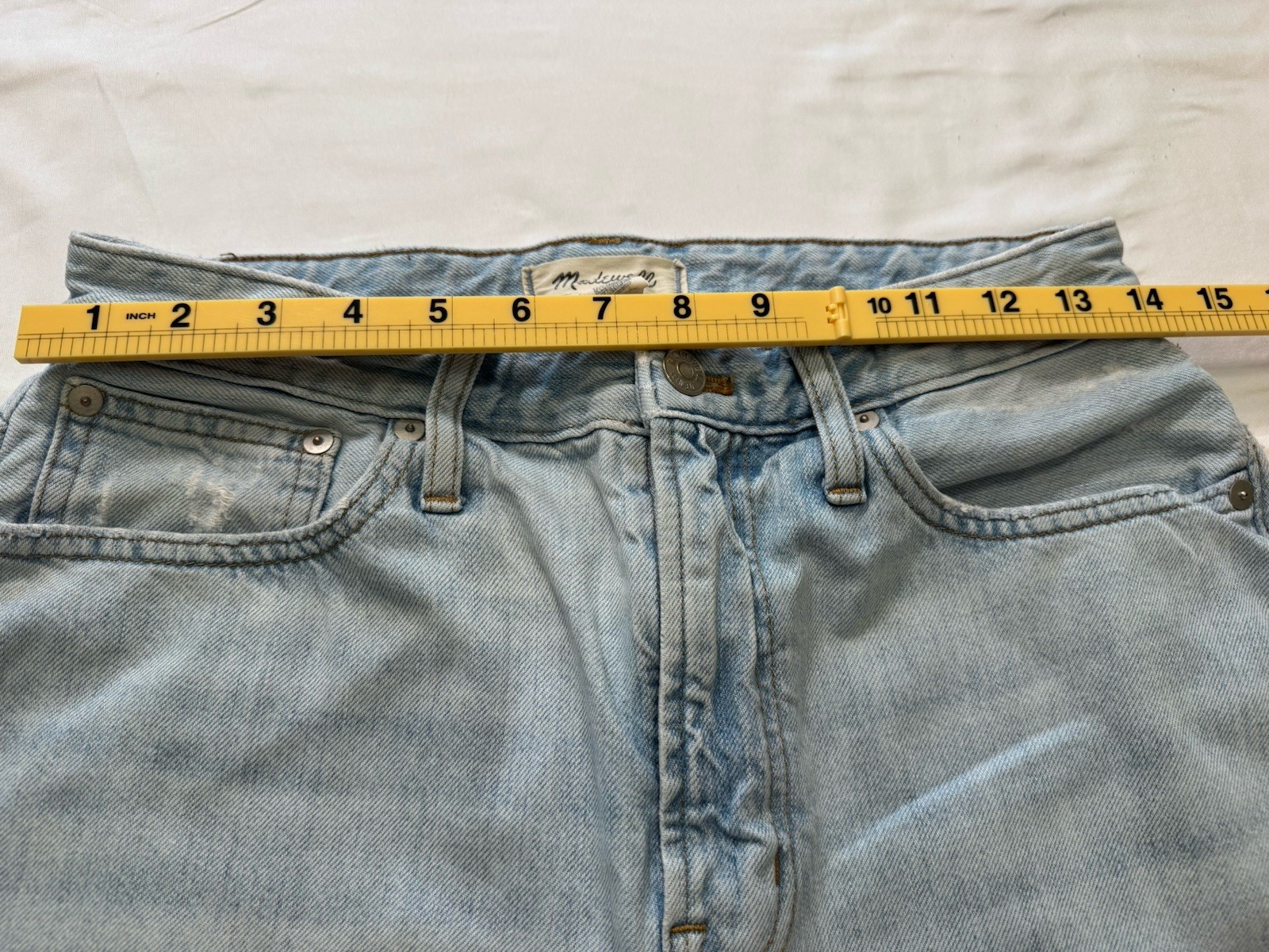 Madewell Curvy Perfect Vintage Jean Light Blue Cotton Women’s Jeans Size 28