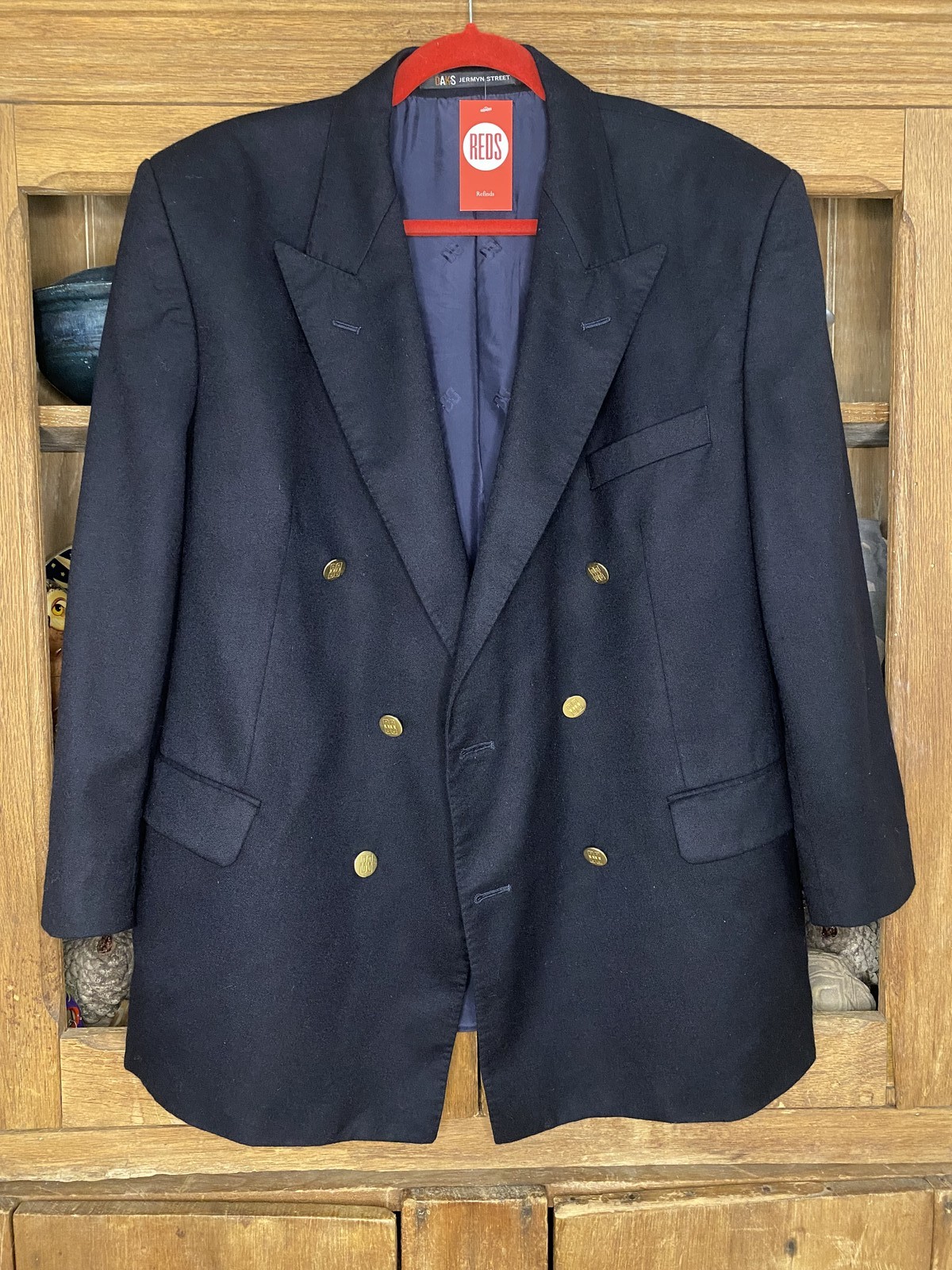Oversized 80s Wool Blazer Size 16