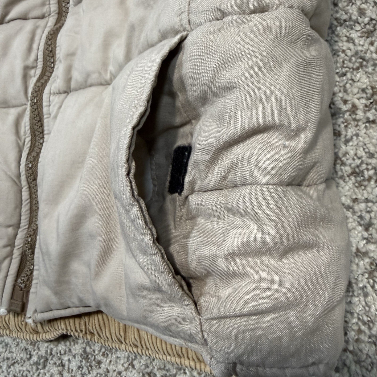 Vintage 80s The Limited Ski Wear Reversible Corduroy Puffer Vest Womens L