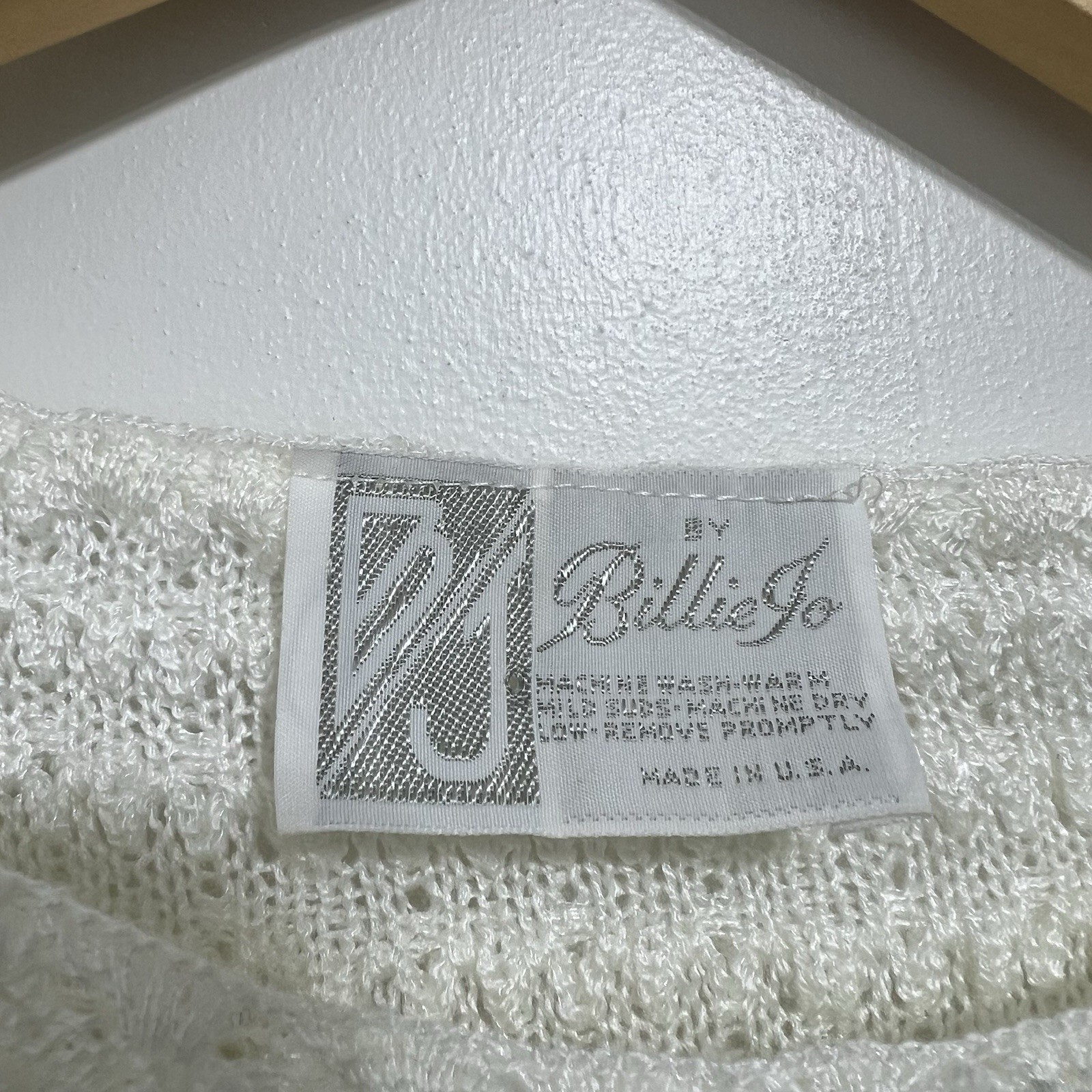 Vintage NWT Billie Jo Ivory Cottagecore Romantic Sweater Size XS/S