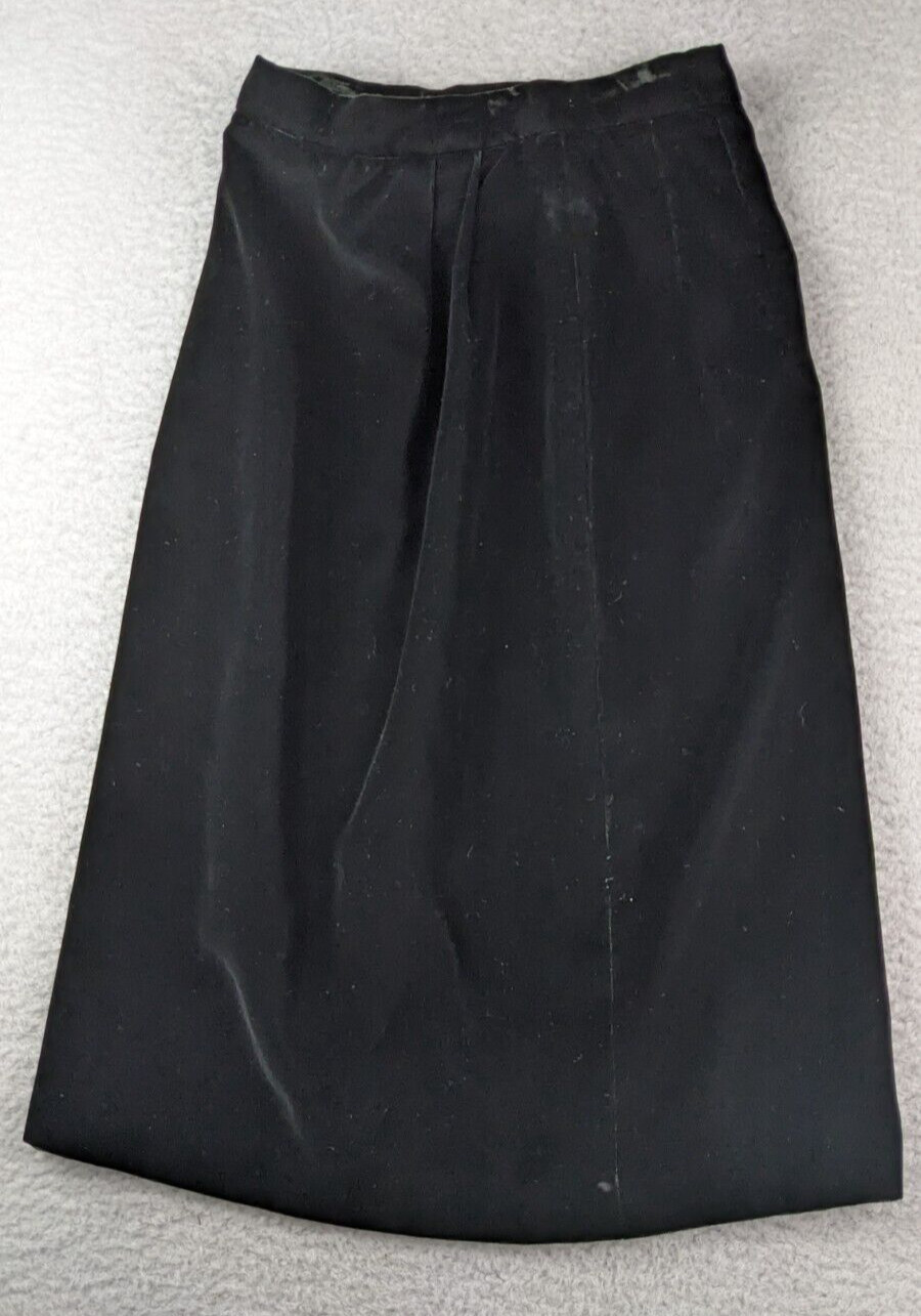 Vintage 80s Lloyd Williams Velvet Skirt Size 6 Pockets Lined