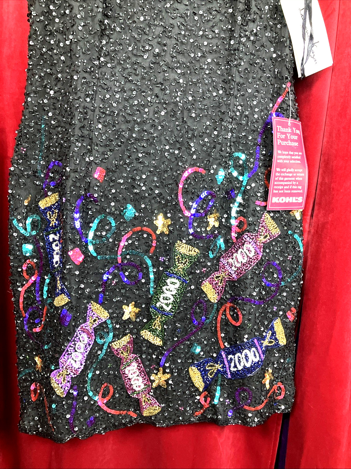 Vintage Y2K 2000 NYE New Years Eve party dress Millennium