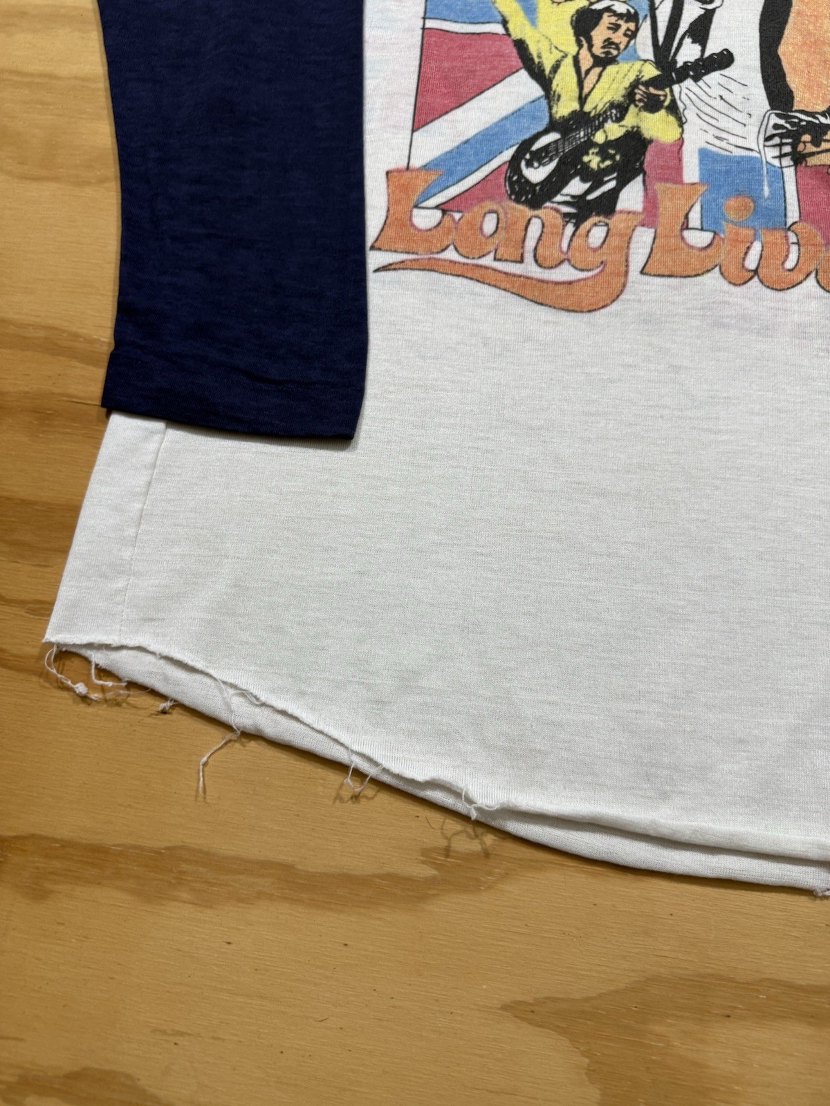 Vintage 70s 80s The Who Raglan Shirt Long Live Rock Tour Band Concert L