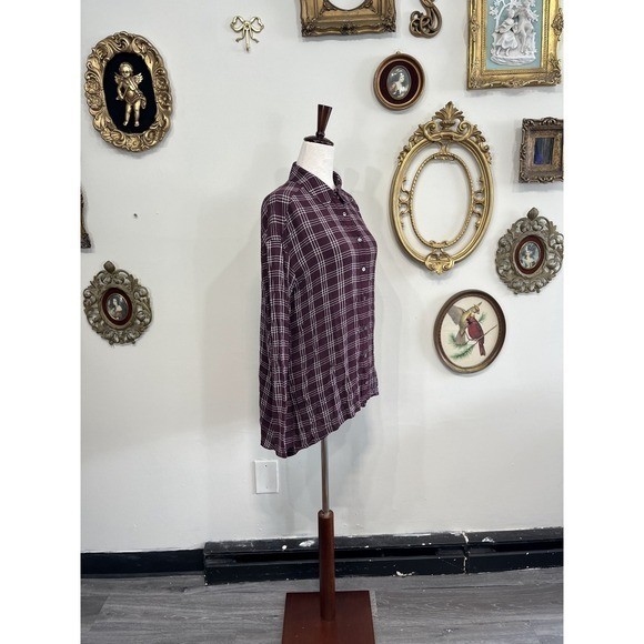 Cinq à Sept Plaid Button-Down Shirt – Size Small