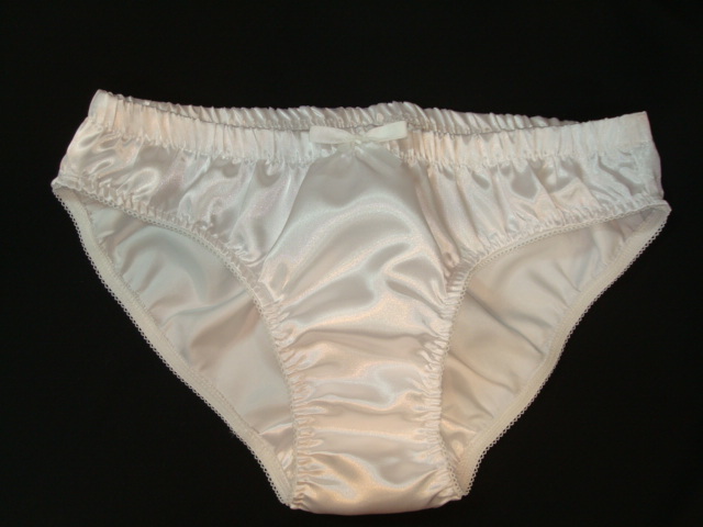 SATIN Double Layer Front Panel Panties – Classic Brief Sissy Panties for Men