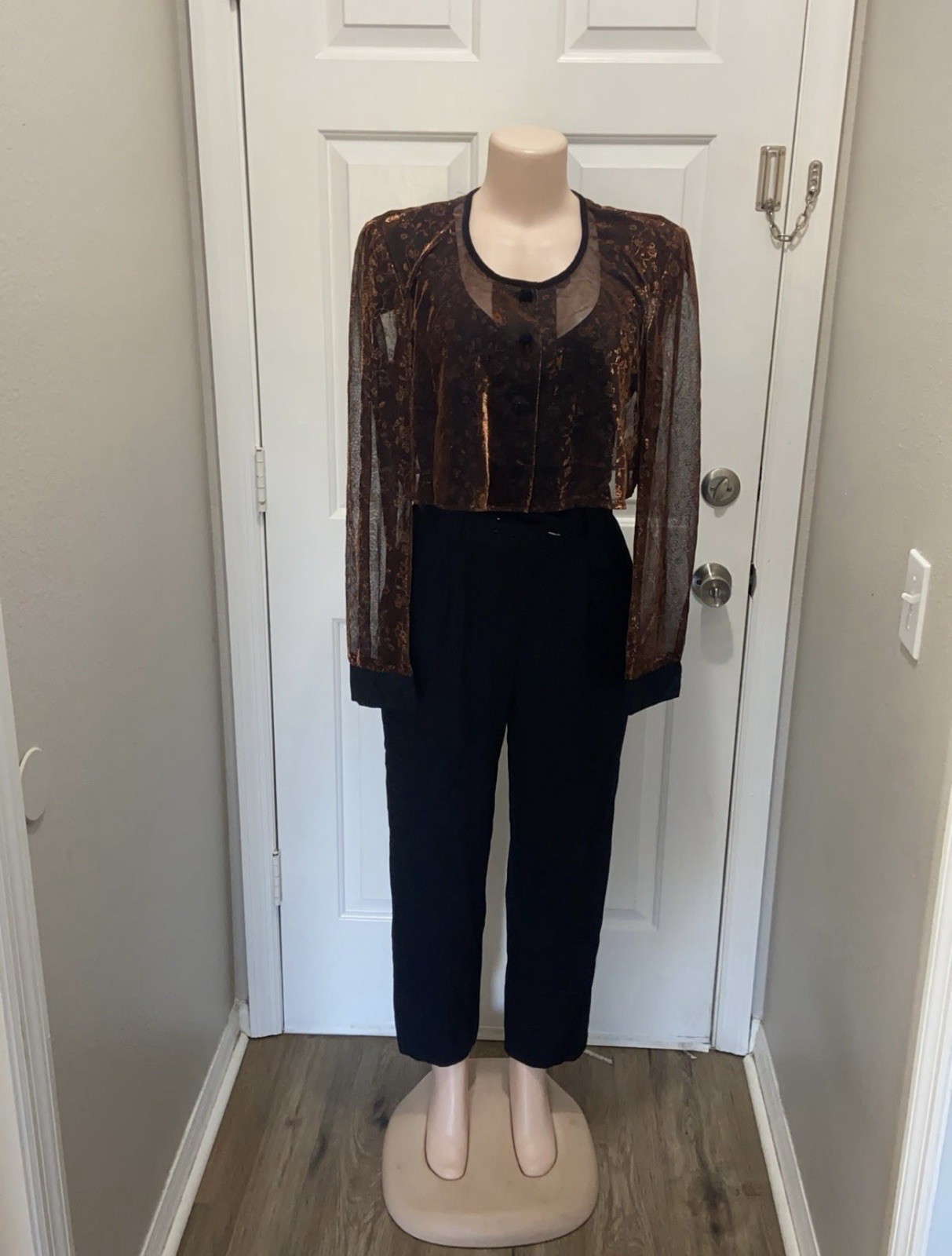 Menu Vintage 80s Jumpsuit & Jacket Sz 8