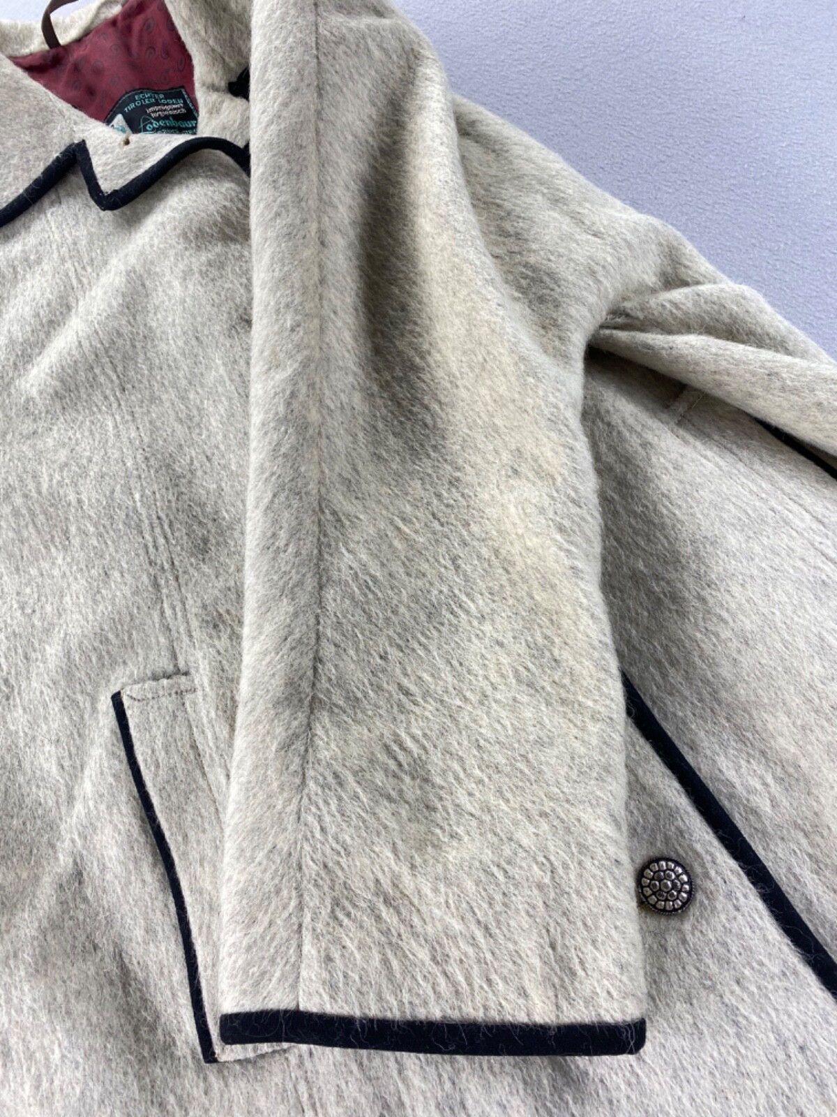 Vintage 80’s Women’s Lodenbaur Innsbruck-Tirol Loden Wool Long Jacket Pea Coat
