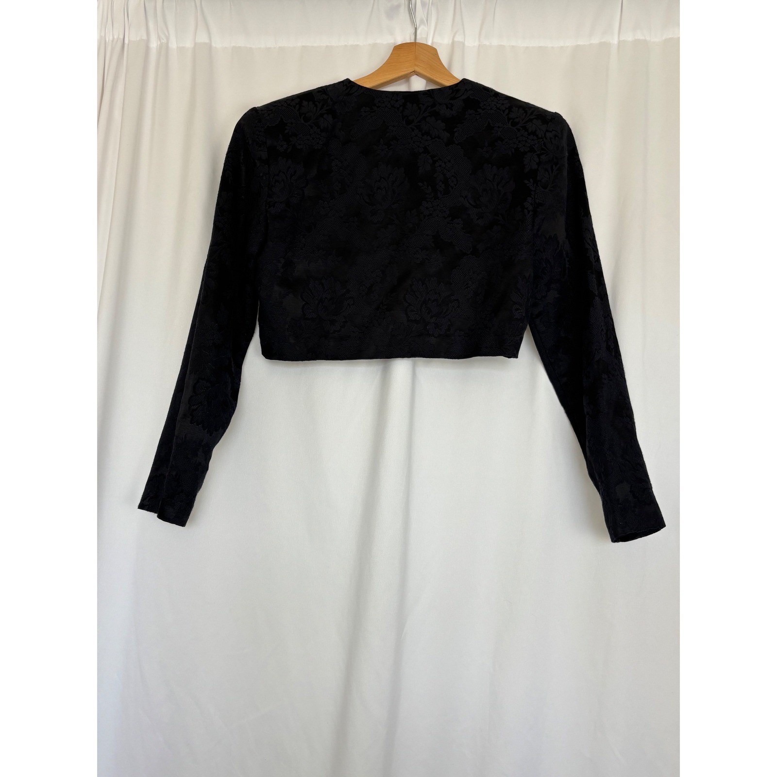 VTG Scott McClintock Damask Jacket S Shrug Whimsigoth Formal Elegant Bolero 4