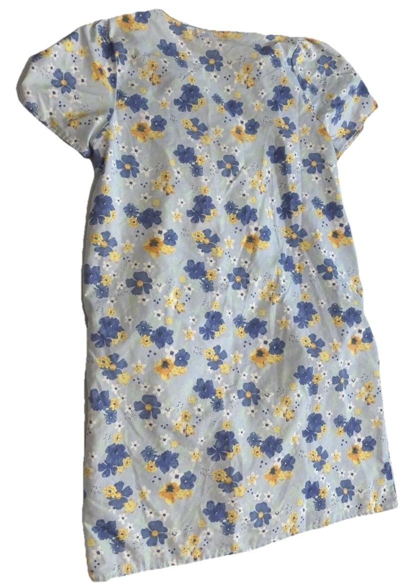 Vintage Casual Nights Floral House Dress /Grannycore Lounge Dress