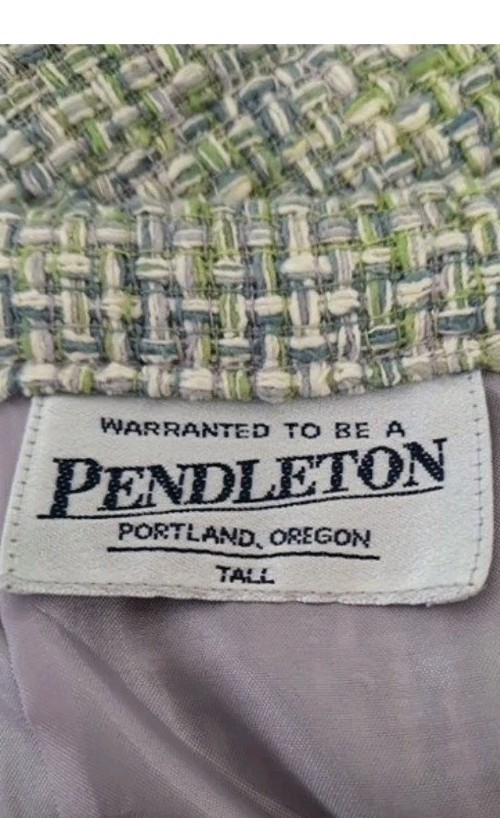 NWT Pendleton Charleston Skirt 100% Silk Plaid Pencil Lined 10T Vintage 90’s