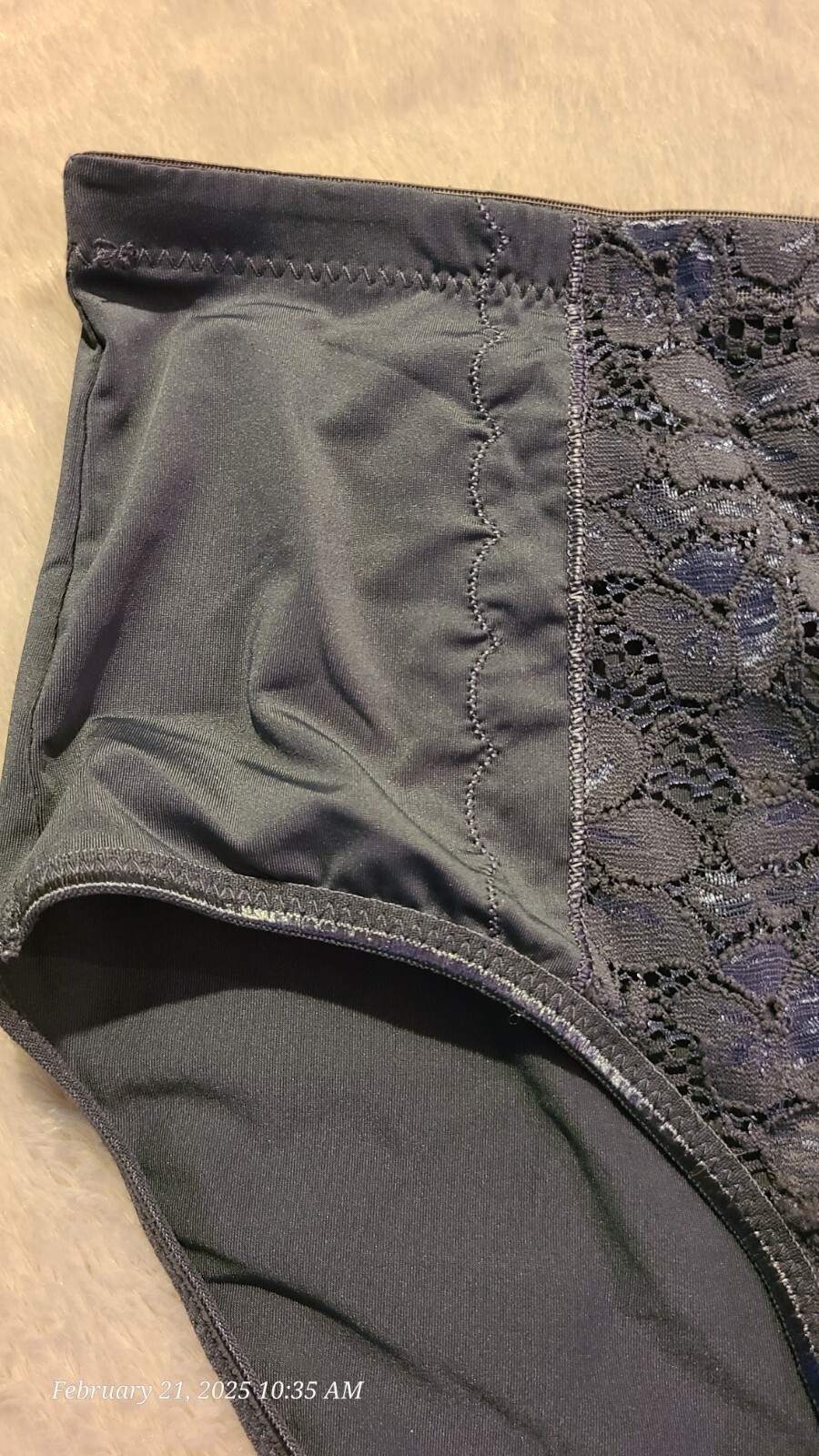 PINK K Grey L Large Brief panties Women’s 26 3/4″ Waist