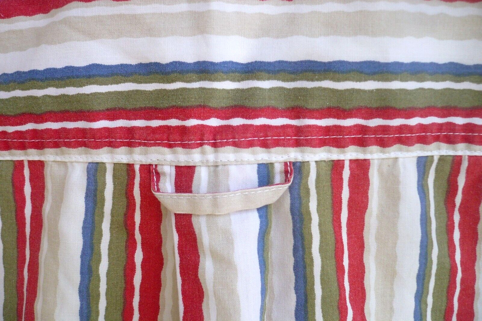 VTG CLASSIC ELEMENTS X 1X XL CRISP COTTON SLEEVELESS STRIPED BUTTON SHIRT BLOUSE