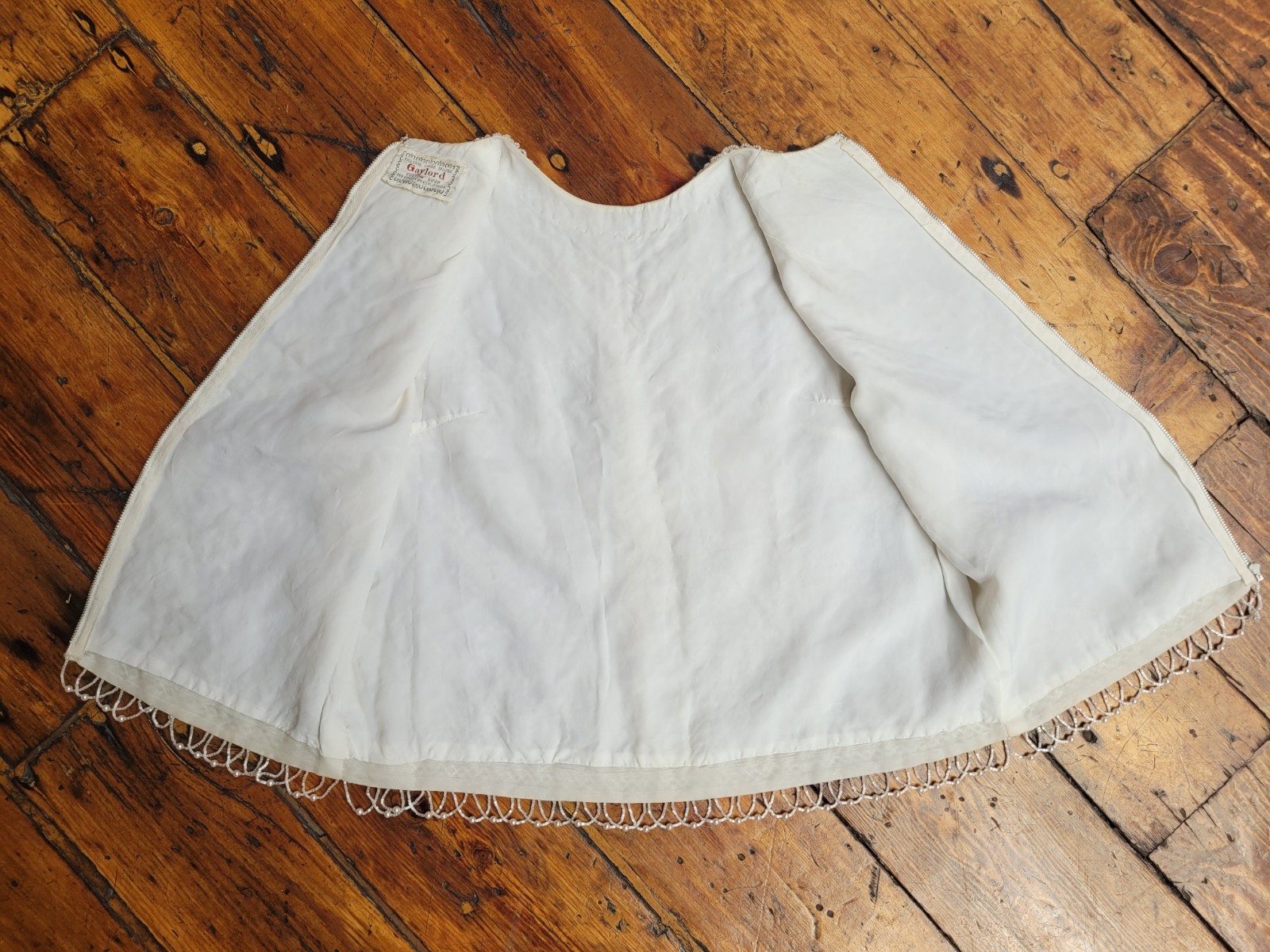 1960s Exquisite Beaded Sleeveless Top From Hong Kong Size Sm Great Condition