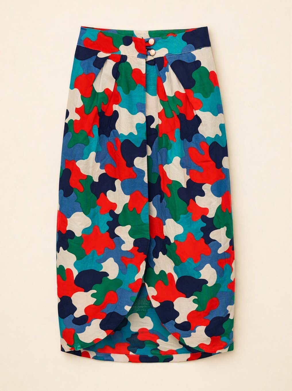 Rare Vintage Beatrice Pines Tulip Skirt Handmade Cotton Midi Collector’s Piece