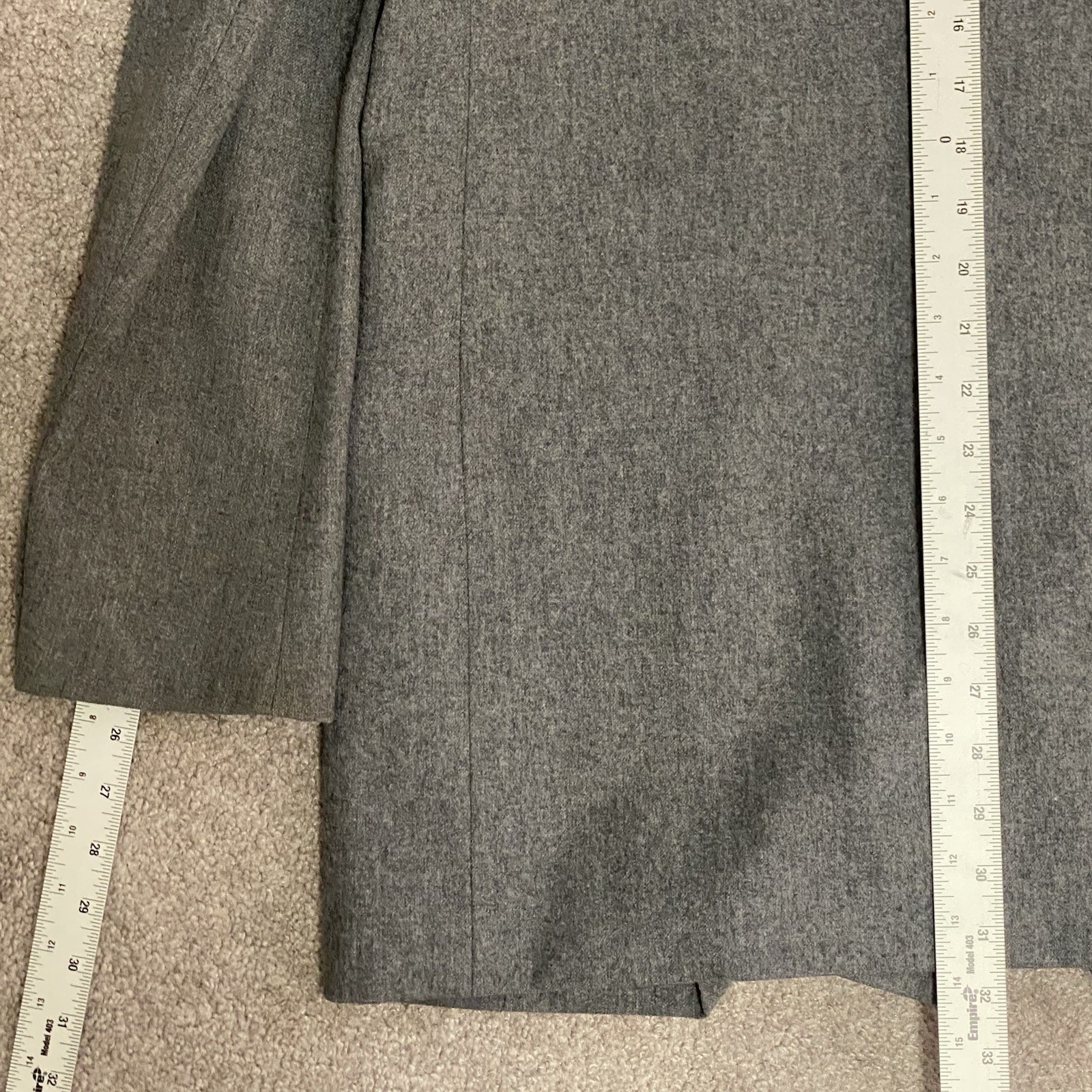 Vintage Pendleton Womens Sz 10 Tall Double Breasted Wool Coat Gray USA Mint EUC