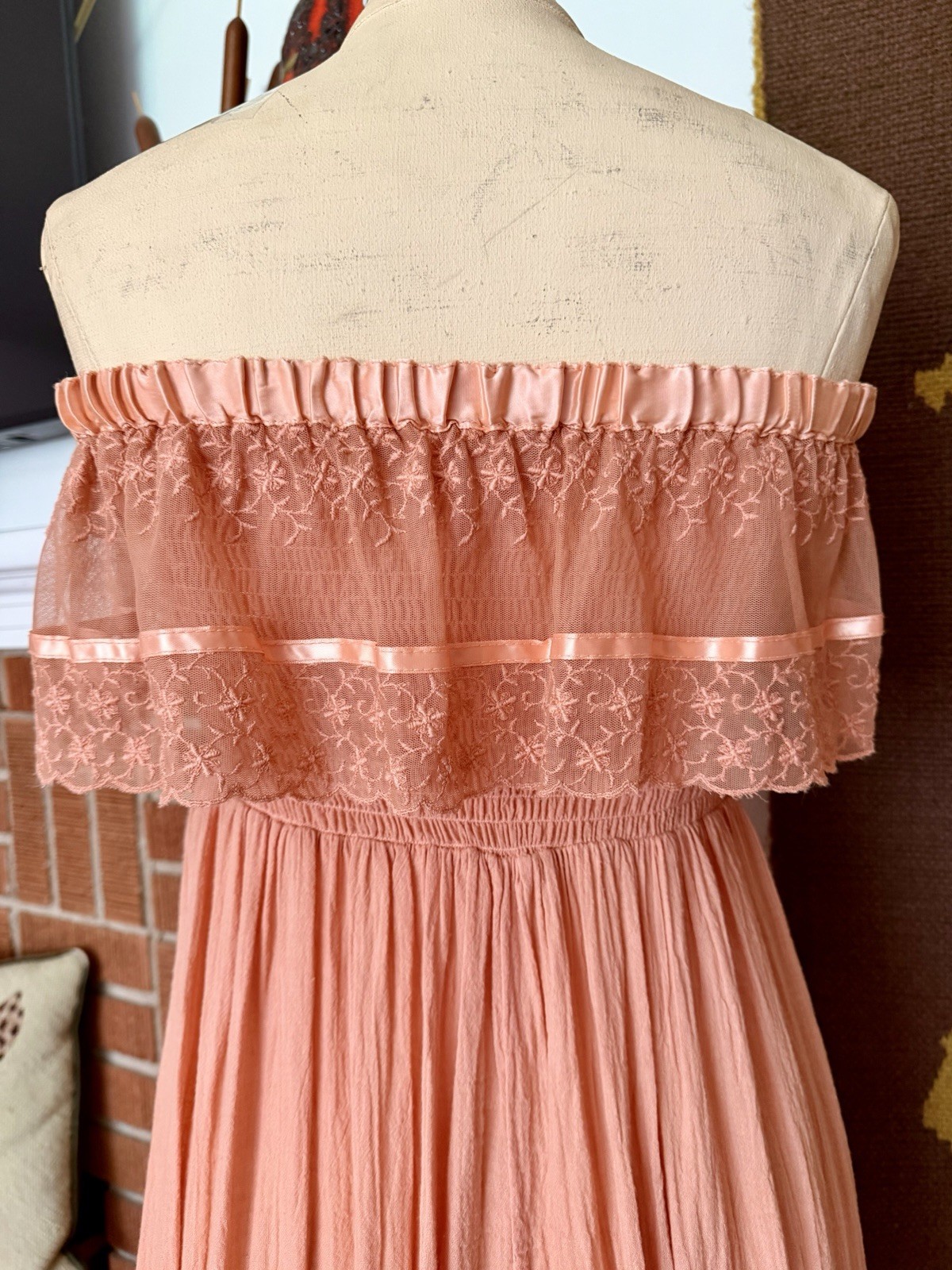 Vintage 1970s Young Edwardian by Arpeja Romantic Dreamy Ethereal Fairy Dress