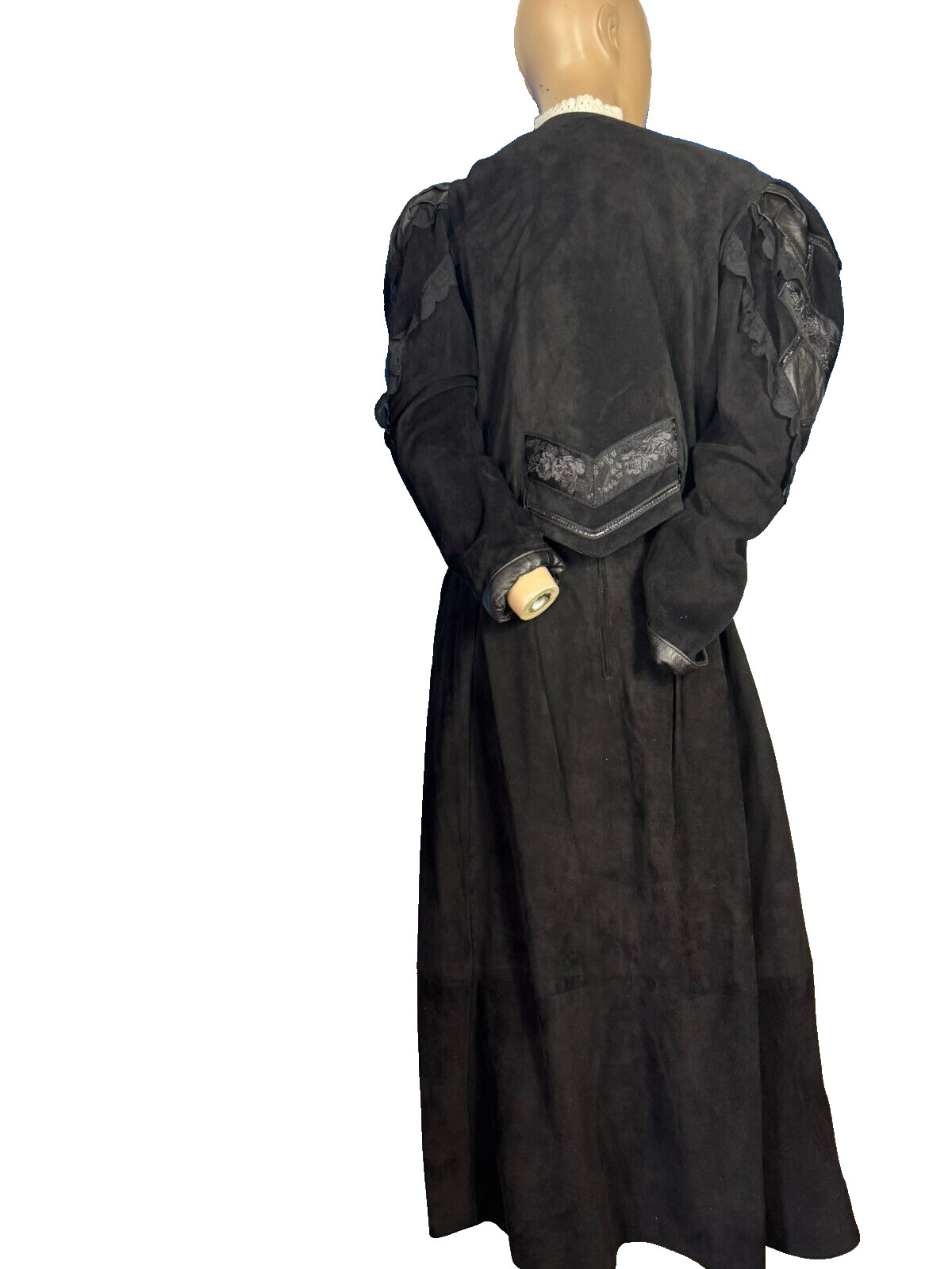 Victorian Suede Jacket Dress by Feiner – Size 38/40