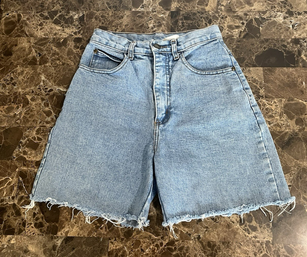 Vintage Made in the Shade Blue Denim Shorts Size 5 USA