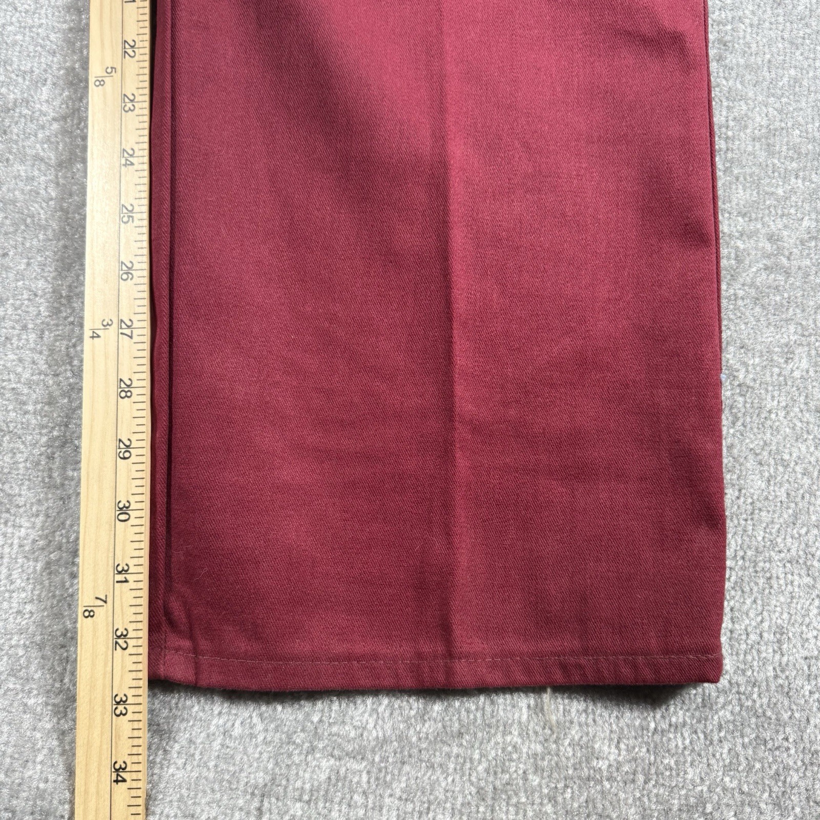 VTG Deadstock Tour De France Pants Women’s 18 Red Wide Leg Scovill Zipper
