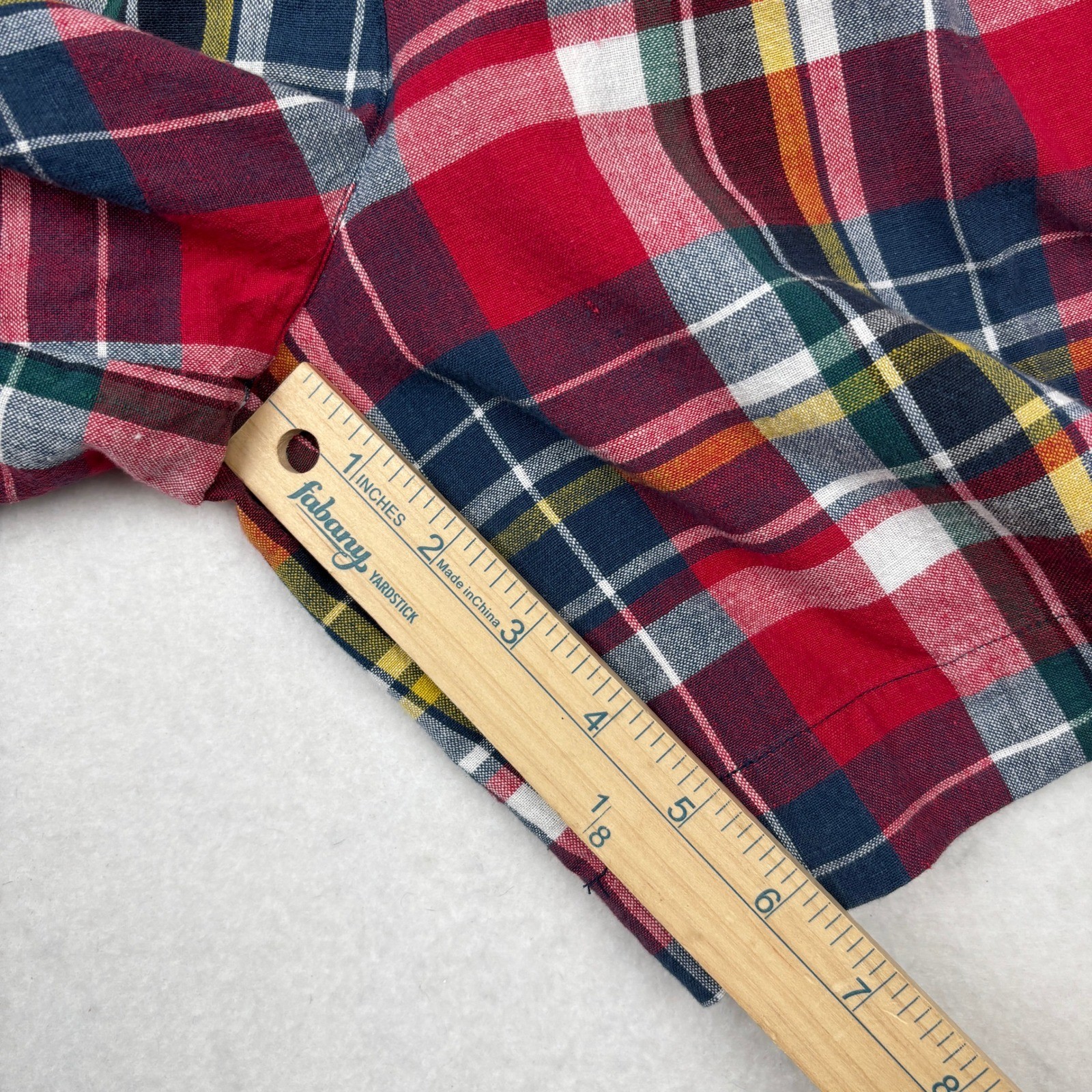 Bugle Boy Shorts Womens 10 Plaid Pleated High Rise Vintage