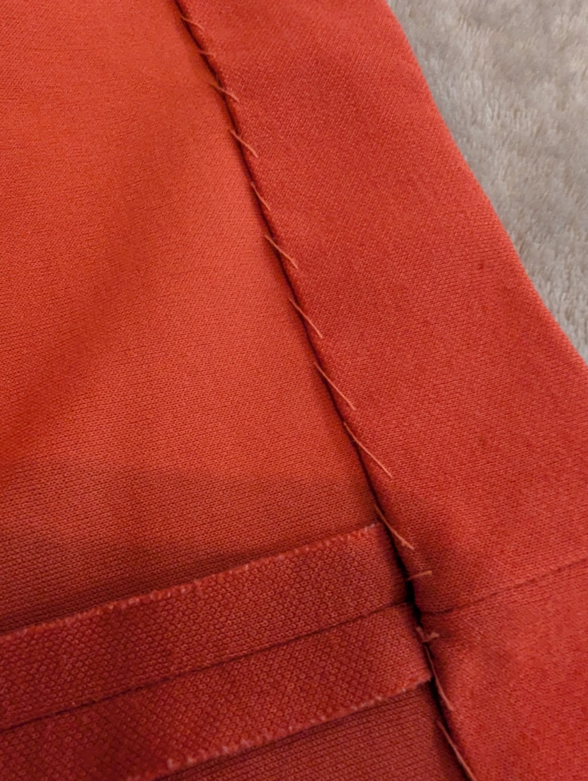 Vintage 1970s Toni Todd Salmon Red Pink Button Front Midi Dress Embroidery