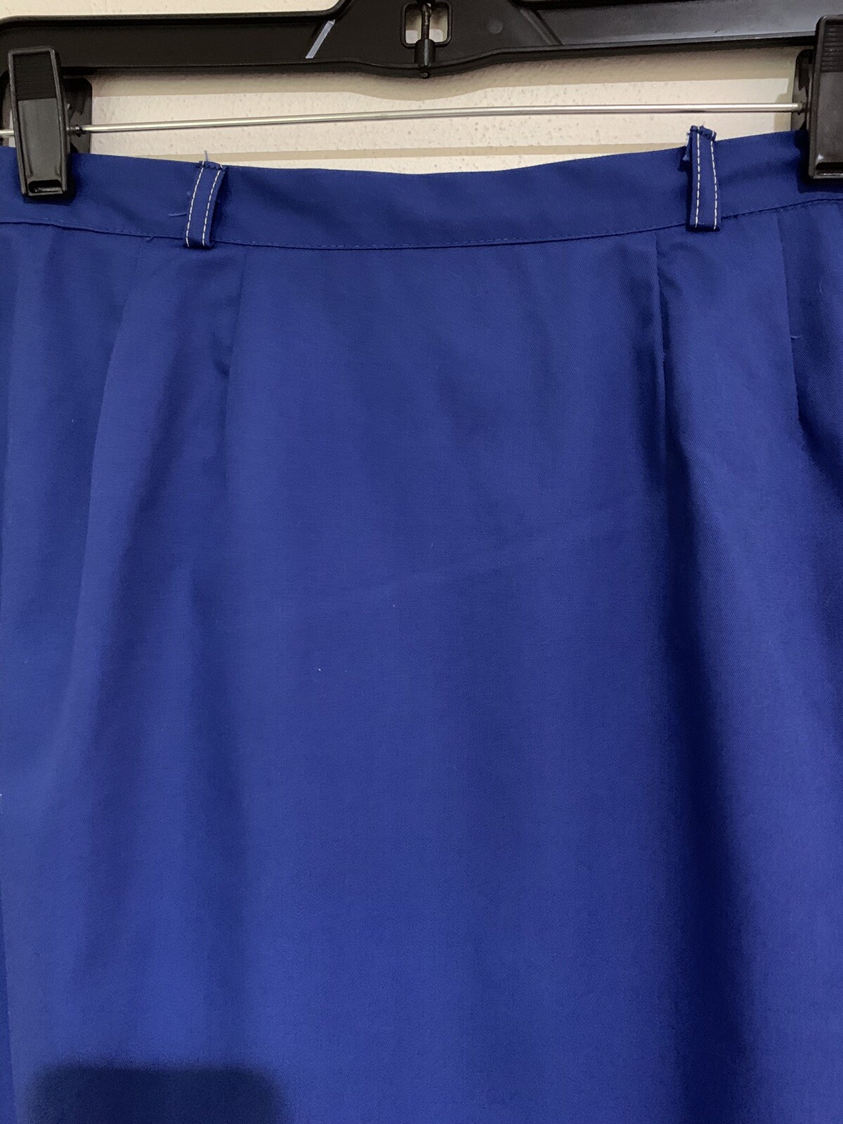 VTG 40s 50s Skirt Dianne Dunbar Blue Pencil Side Talon Zip Bombshell S 26” W