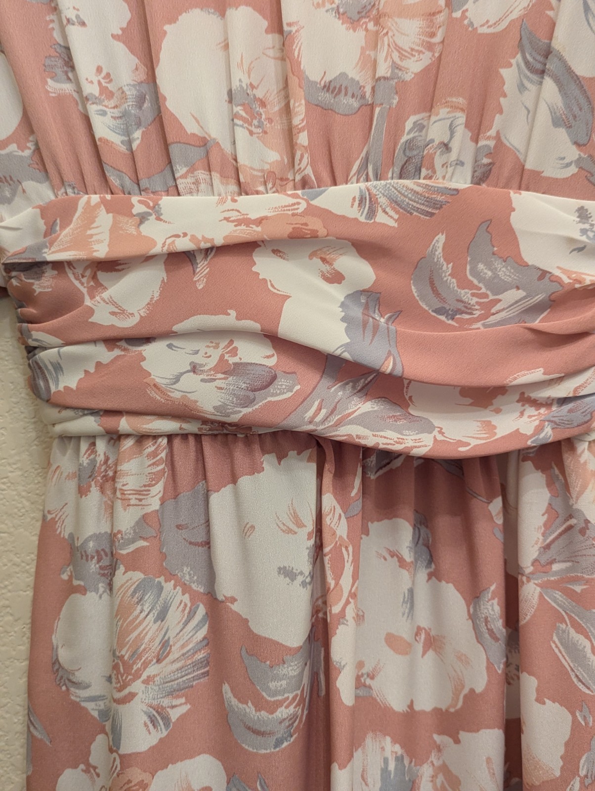 Vintage 70s/80s/90s Midi Dress Cottagecore, Garden Party Size 6 Pink Floral Wrap